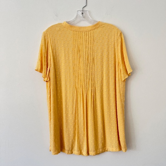Softsurroundings Seaside Inspired Offshore Tunic Top Swiss Dot Golden Haze (T1) - Picture 10 of 15